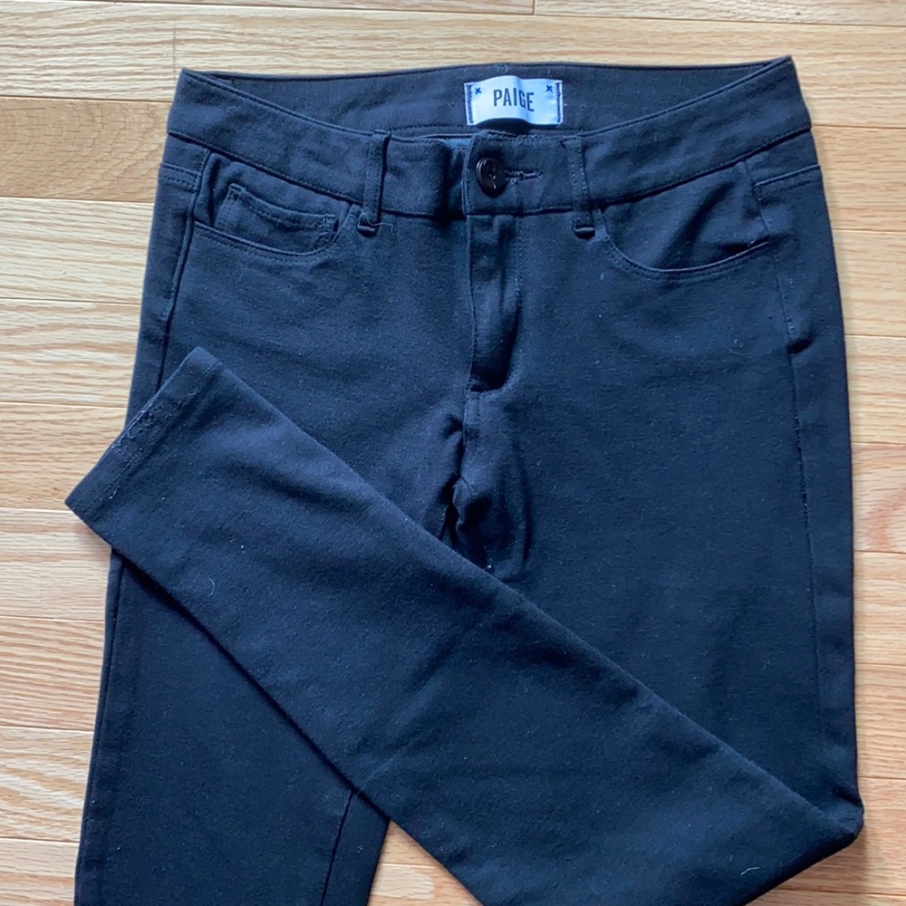 Paige Denim Black Jegging 25